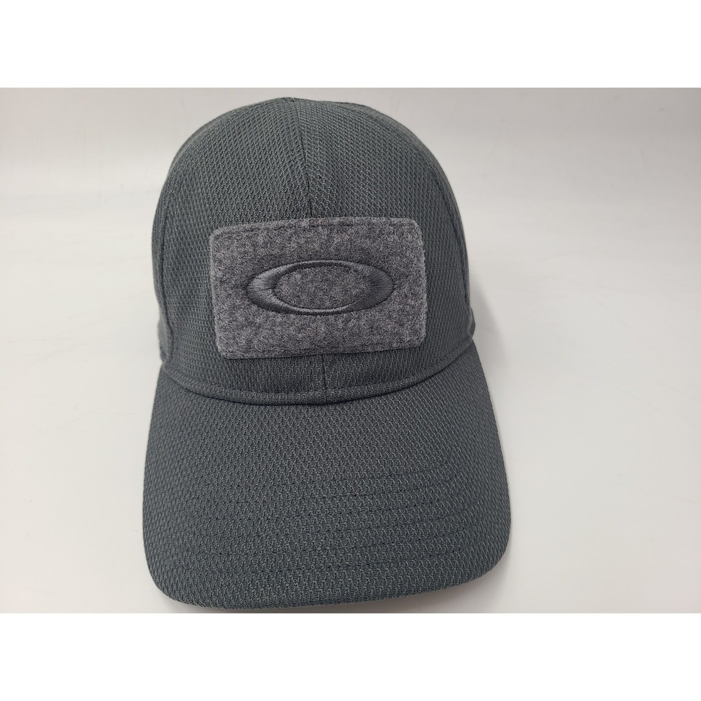 Oakley Hydrolix Flex‎ Fitted L-XL Hat Cap Polyester Casual Logo Men Women Gray